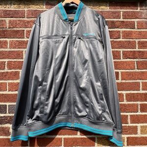 Sean John Track Jacket Mens Size 2XL Athletic Y2K Rap Hip Hop Front Zipper grey